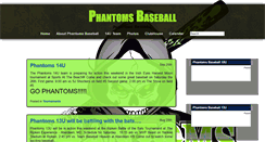 Desktop Screenshot of phantomsbaseball.com