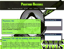 Tablet Screenshot of phantomsbaseball.com